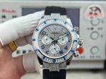 Rolex Daytona Iced Out 40mm 7750 Movement 904L steel FKM Rubber Band Watch